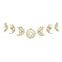 Wallity Simbolo-3 Accesorio Decorativo de Pared de Metal Dorado